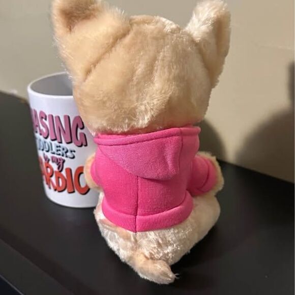 NEW “Chasing Toddlers Is My Cardio” Coffee Mug & Plush Pup Gift Set - Picture 4 of 9